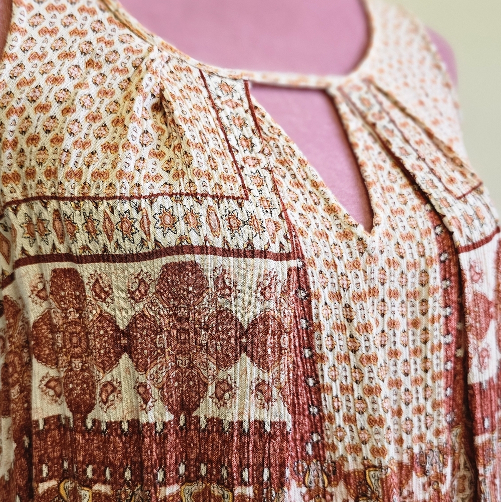 Patrons of Peace boho dress, size small.